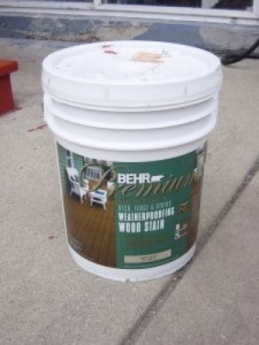 Behr Premium Solid Color Deck, Fence & Siding Wood Stain - Redwood in ...