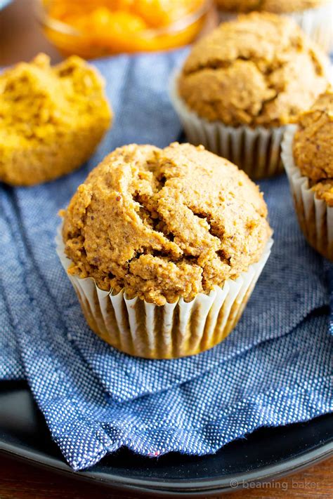 Vegan Gluten Free Pumpkin Muffins - Beaming Baker