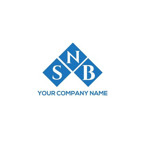 SNB letter logo design on WHITE background. SNB creative initials ...