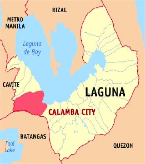 Map of Calamba City, Laguna 1 | Download Scientific Diagram