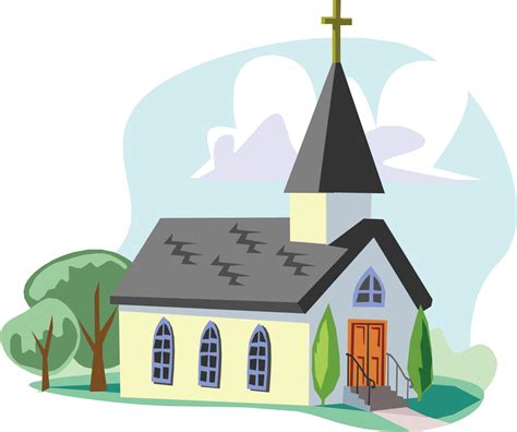 Download Peaceful Church Clipart Scene | Wallpapers.com