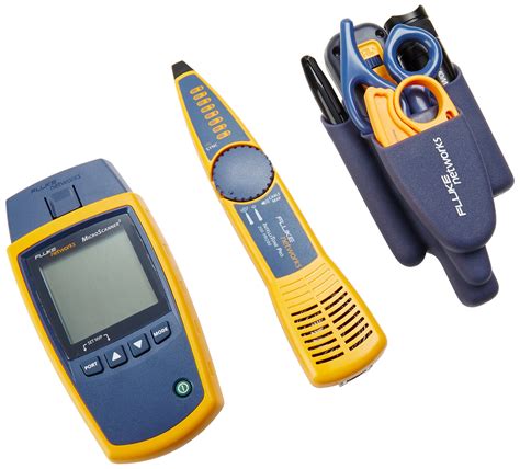 Fluke Networks MS2-TTK MicroScanner2 Network Cable Tester Kit with Punch Down Tool and Tone ...