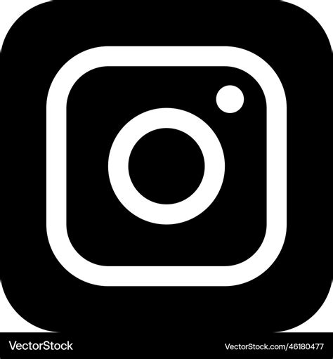 Instagram logo insta realistic social media icon Vector Image