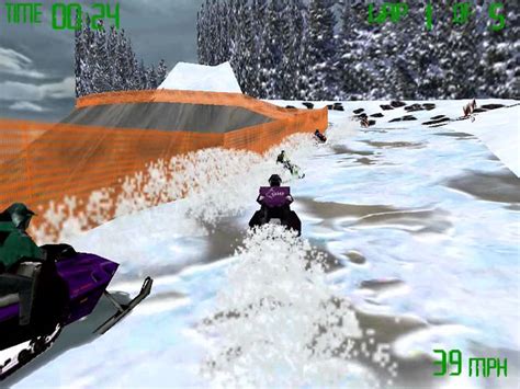 Snowmobile Racing (Second South Studios) (Windows) [1998] [PC Longplay] - YouTube