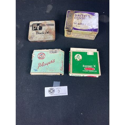 Lot of 4 Vintage Cigarette Packages