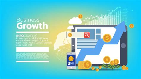 Business growth template concept background 8161261 Vector Art at Vecteezy