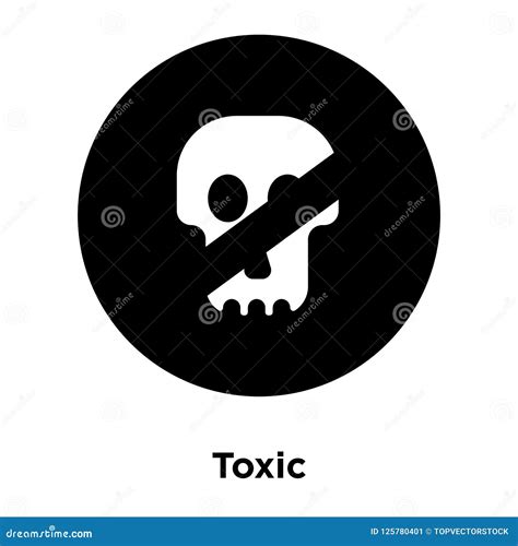 Toxic Icon Vector Isolated on White Background, Logo Concept of Stock Vector - Illustration of ...