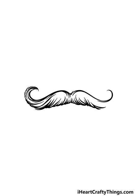 Mustache Drawing - How To Draw A Mustache Step By Step