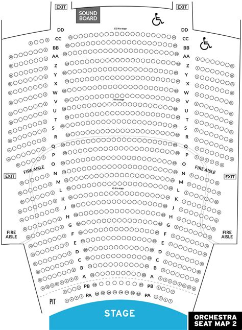 State Theatre Seating Map - Map Of New Hampshire