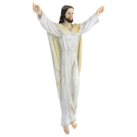 Risen Christ statue 30 cm in resin painted for hanging | online sales on HOLYART.com