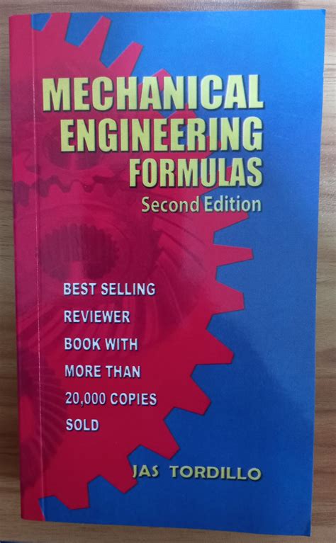 MECHANICAL ENGINEERING FORMULAS BY TORDILLO | Lazada PH