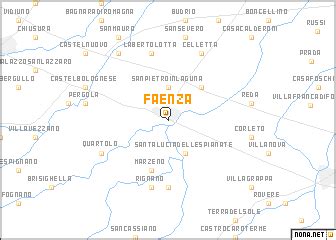 Faenza (Italy) map - nona.net