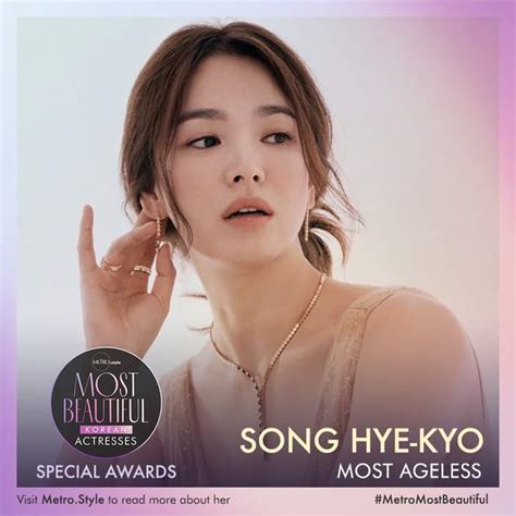 Song Hye Kyo wins the "Most Ageless Award" | Good Info Net