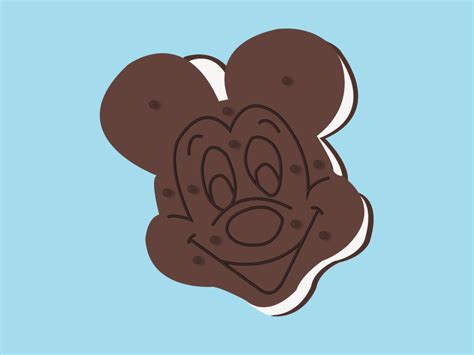 Classic Mickey Ice Cream Sandwich by Bethany Cathcart on Dribbble