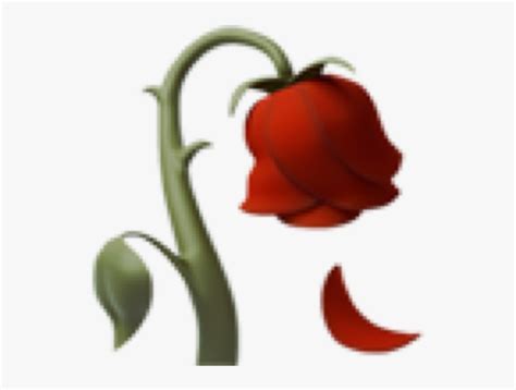 #emoji #iphoneemoji #rose #roseemoji #freetoedit - Dead Rose Emoji Transparent, HD Png Download ...