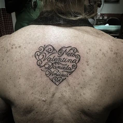 30 Beautifully Touching Tattoos of Hearts with Names