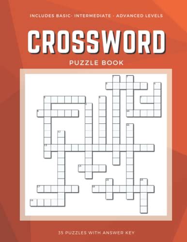 Crossword Puzzle Book: Activity Book For All Ages| With Solutions by ...