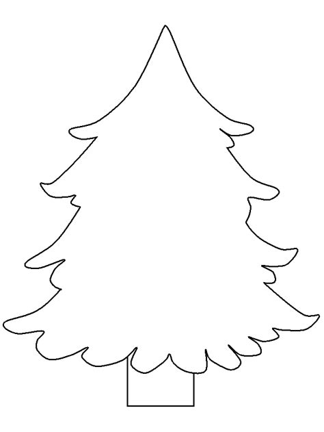 Christmas Tree Clipart Black And White Outline : Outline Christmas Tree Vector Silhouette Icon ...