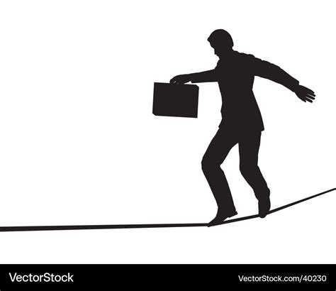 Tightrope walker Royalty Free Vector Image - VectorStock