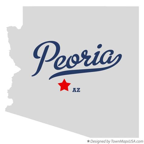 Map of Peoria, AZ, Arizona