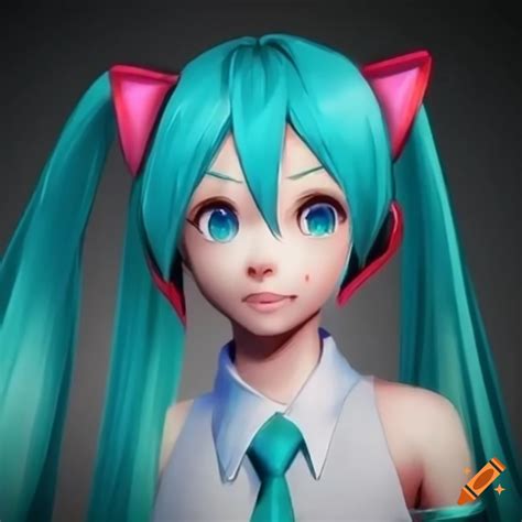 Vocaloid fusion of hatsune miku and barbie on Craiyon