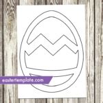 Stained Glass Easter Egg pattern - Easter Template