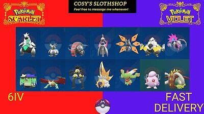 Pokemon Scarlet & Violet - ALL Paradox Pokemon - Shiny - 6IV - WITH Masterballs | eBay