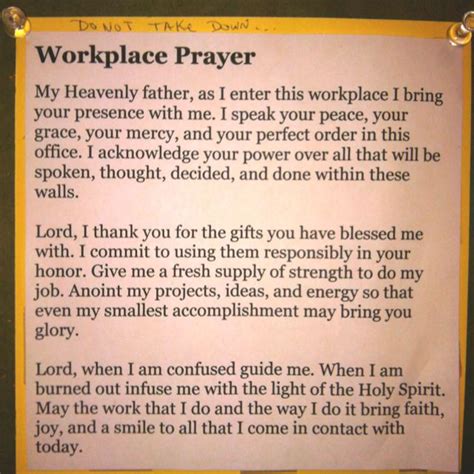 Workplace prayer | Therapy Stuff | Pinterest | Workplace, Inspirational ...