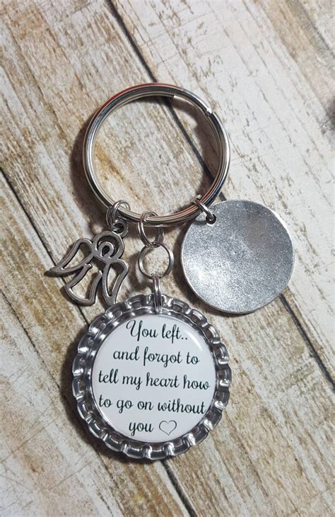 Memorial Keychain Custom Memorial Memorial Photo Gift - Etsy