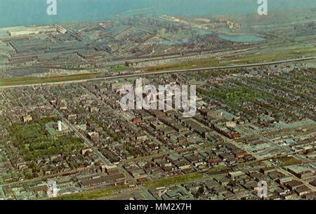 Gary, Indiana - Steel mills and the Indiana Dunes National Lakeshore Stock Photo: 62799584 - Alamy