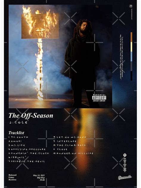 The Off-Season J.Cole [Album Art Print] Premium Matte Vertical Poster ...