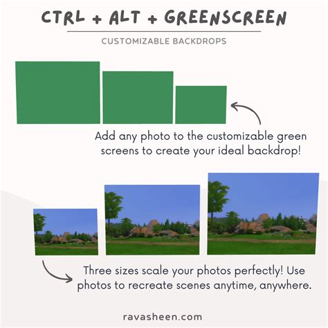 Ctrl + Alt + Greenscreen Custom Backdrops