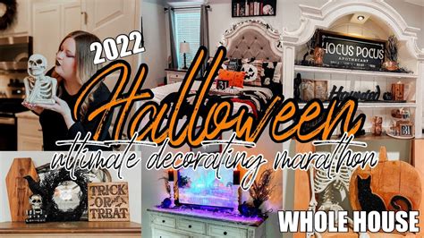 💀2022 ULTIMATE HALLOWEEN DECORATE WITH ME MARATHON | HALLOWEEN DECORATIONS 2022 | HALLOWEEN ...