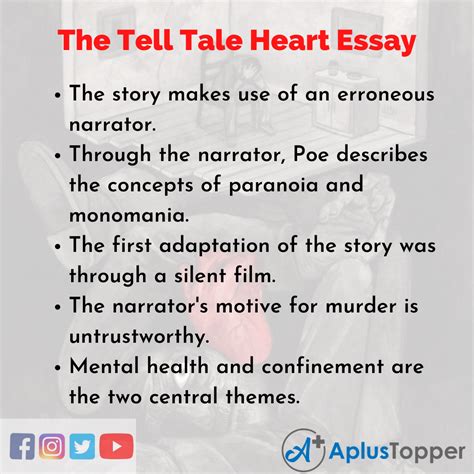 The Tell Tale Heart Essay | Essay on the Tell Tale Heart for Students ...