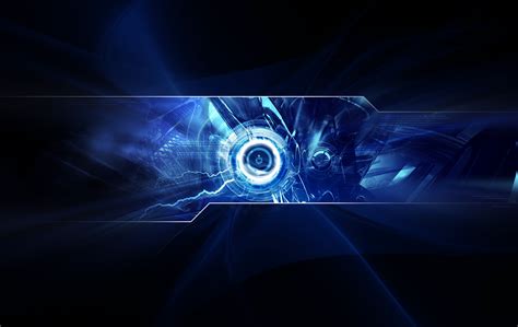 Abstract Blue Technology: Stunning HD Wallpaper