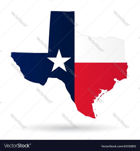 Texas flag Royalty Free Vector Image - VectorStock