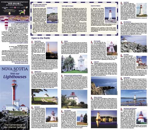 Nova Scotia Lighthouses Brochure – Tanya Cochkanoff, Graphic Design