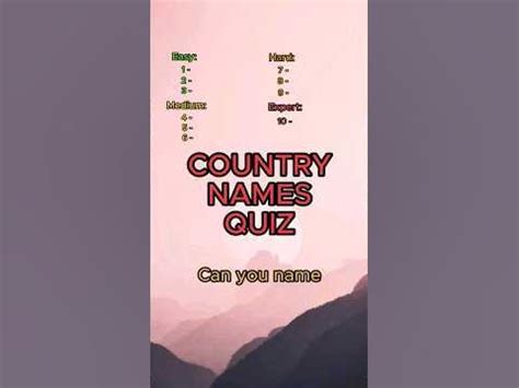 Country Names Quiz | how many did you guess? #quiz #countryquiz # ...