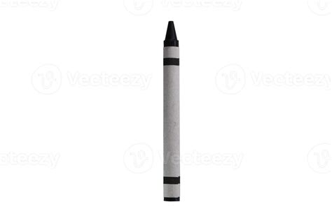Black crayon isolated on a transparent background 21356461 PNG