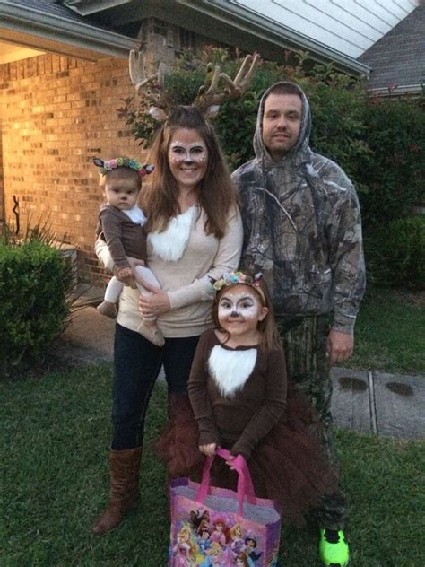 Deer Family and the Hunter | Family halloween costumes, Family costumes, Deer halloween costumes