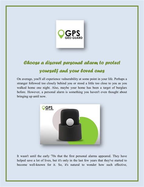 Personal Safety Alarm by gps geo guard - Issuu