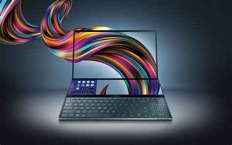 ASUS ZenBook Pro Duo puts a large second 4K screen above the keyboard - SlashGear