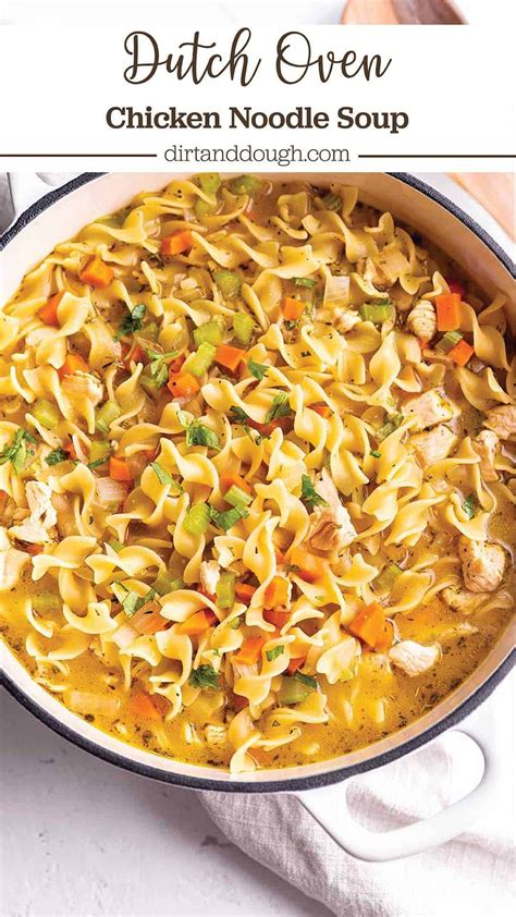 Dutch Oven Chicken Noodle Soup | Recipe | Dutch oven soup, Chicken ...