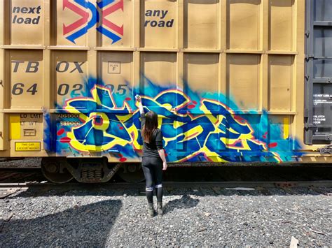 Painting my boxcar : r/Graffiti