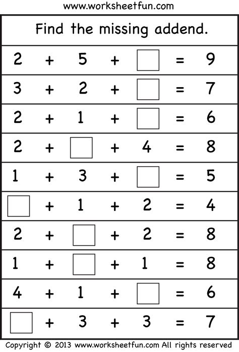 Lots of math worksheets to print out | School - Math | Pinterest | Math ...