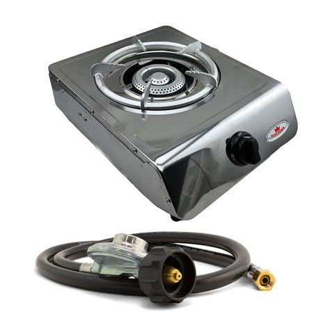 lpg single burner gas wok cooker w/hose & reg - CK107LP