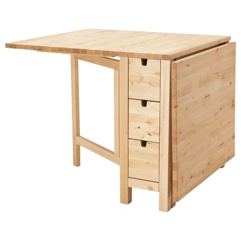 IKEA - NORDEN Gateleg table Birch | Mesas plegables cocina, Muebles plegables, Mesa comedor ikea