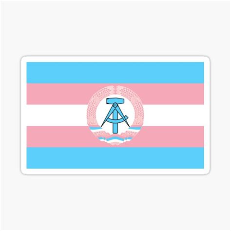 "Trans East German Flag" Sticker for Sale by Communistnuns | Redbubble