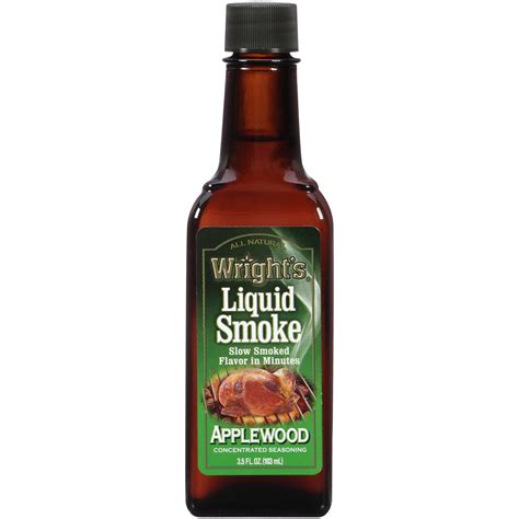 Wright's Applewood Liquid Smoke Concentrated Seasoning, 3.5 fl. oz. - Walmart.com