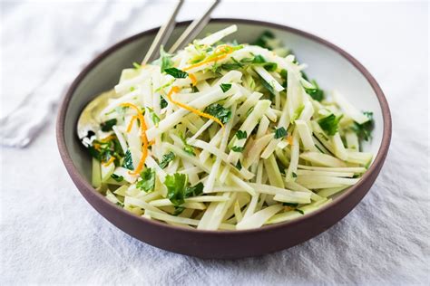 Kohlrabi Slaw with Cilantro, Jalapeño and Lime | Feasting At Home